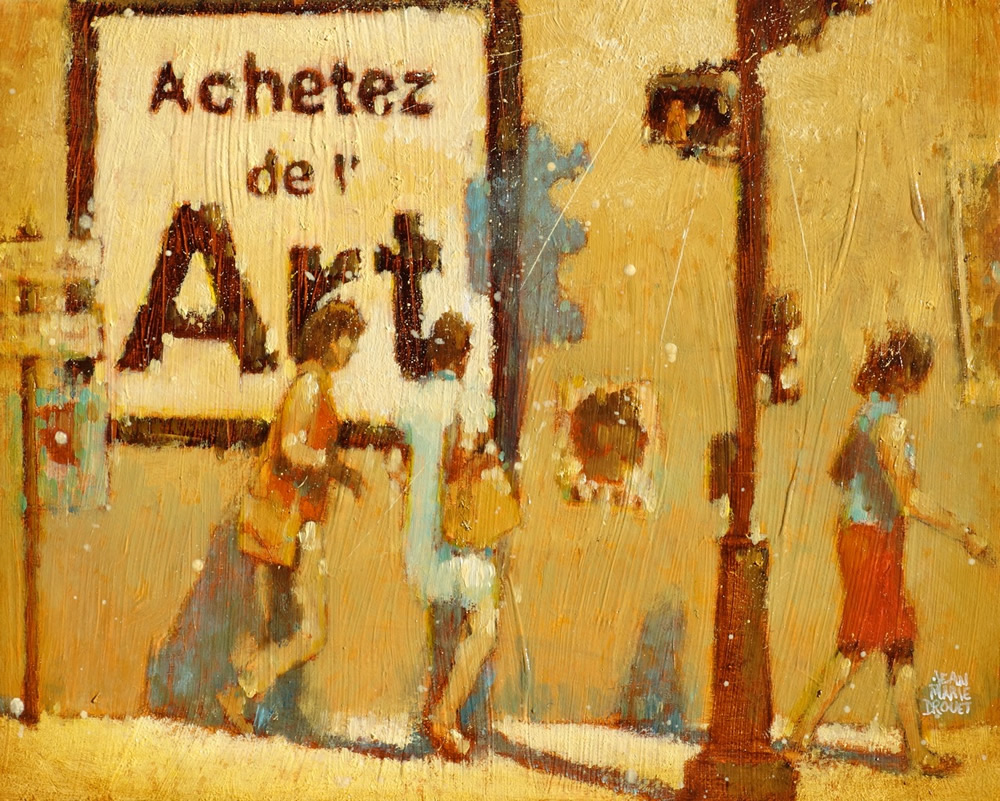 Jean Marie Drouet : Achetez de l'Art, huile sur toile, 2015