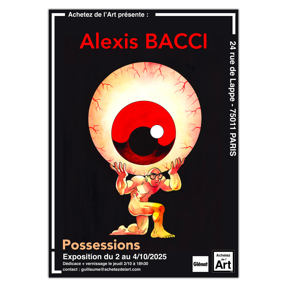 Alexis Bacci - Exposition d'illustrations originales et recherches pour Possessions et Captain Death