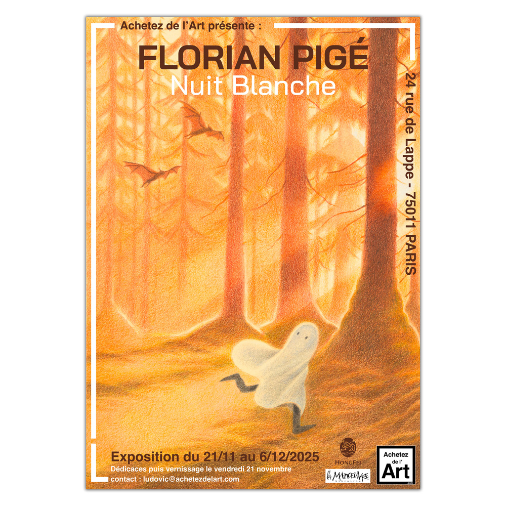 Exposition des planches originales de Nuit Blanche de Florian Pigé