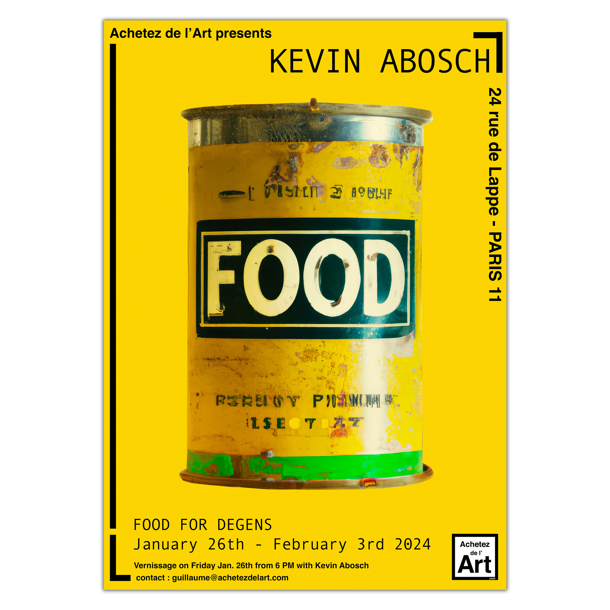 Kevin Abosch - Exposition Food For Degens