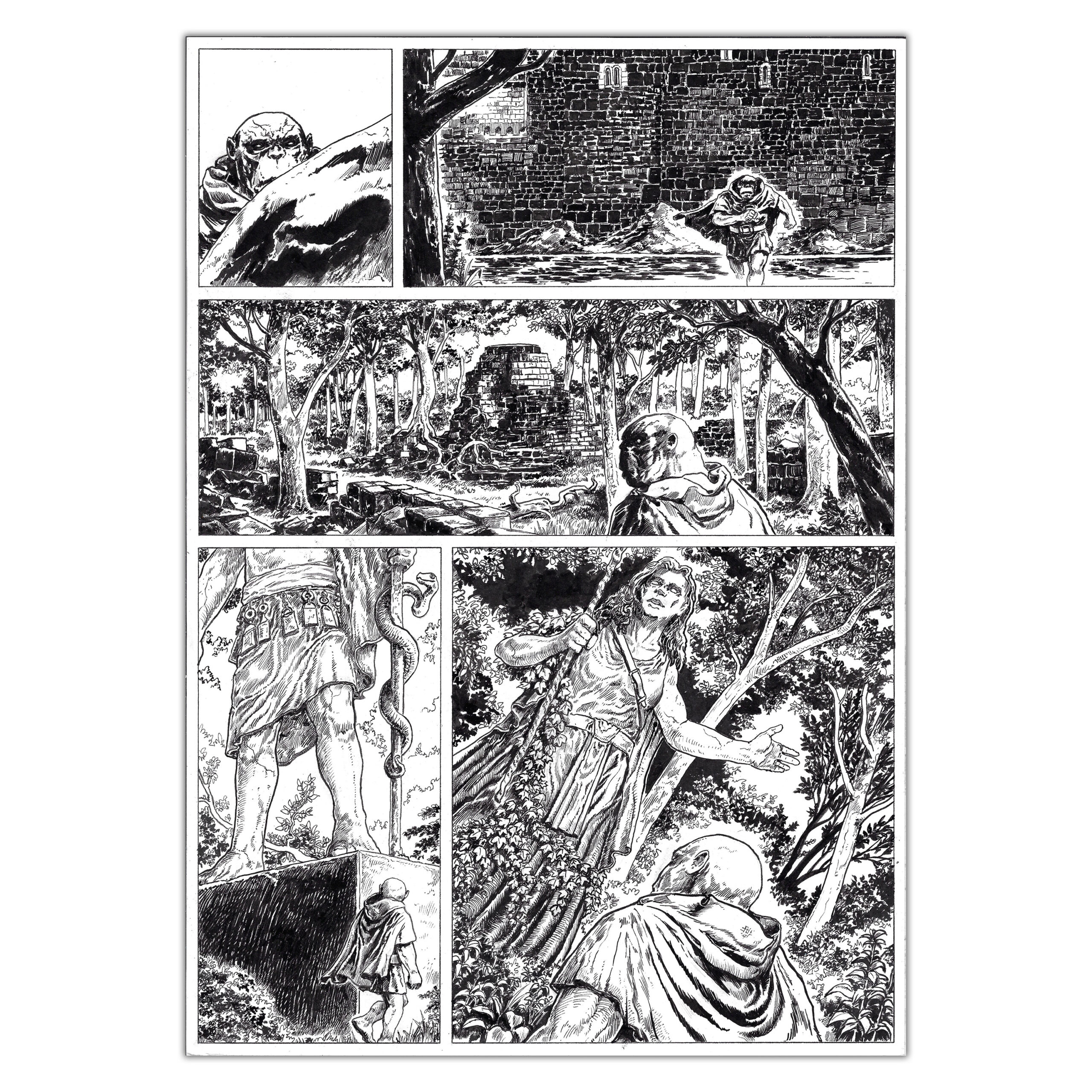 Planche originale 18 de Déter d'Amaury Bündgen