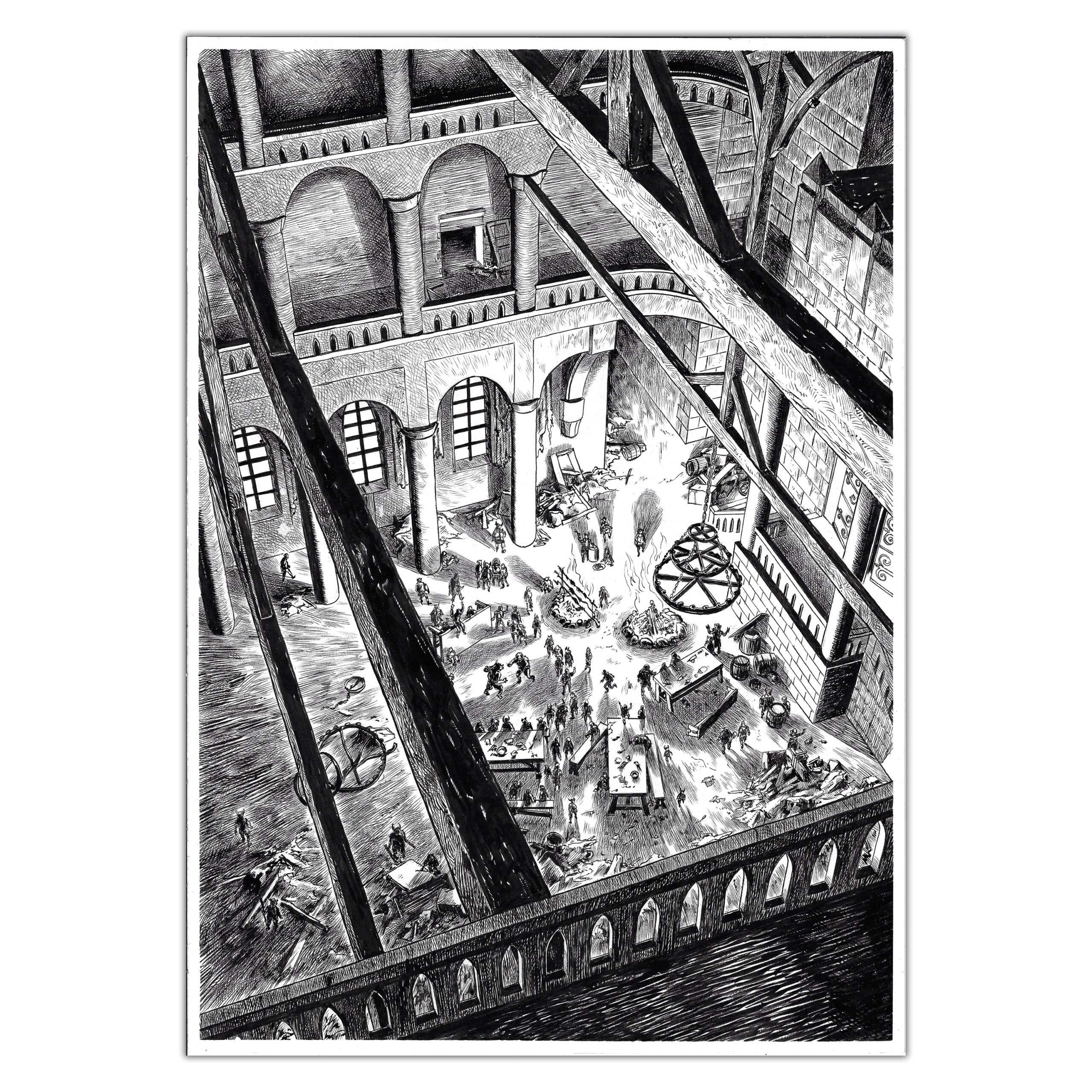 Planche originale 35 de Déter d'Amaury Bündgen