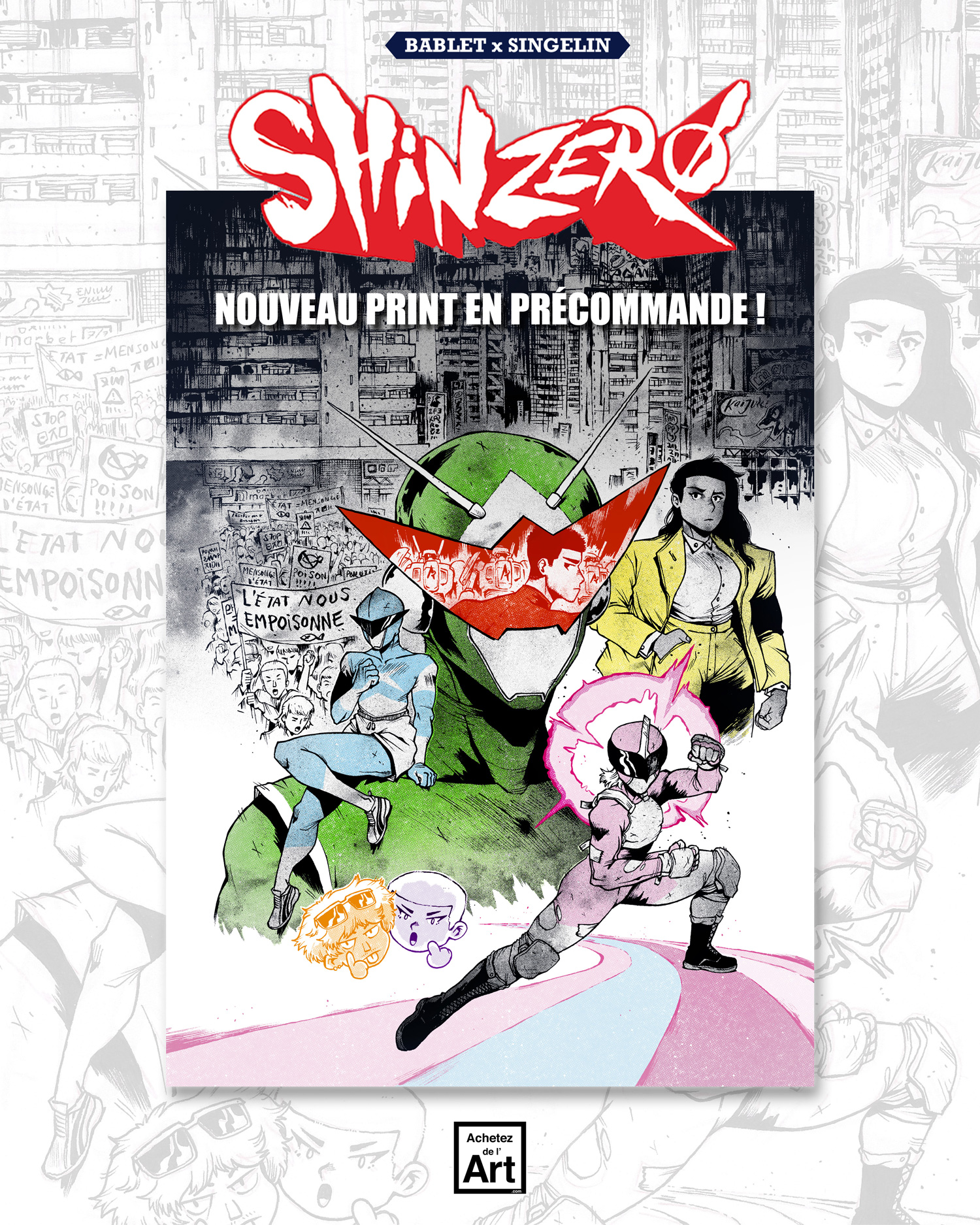 Shin Zero 2 de Guillaume Singelin - Affiche en précommande