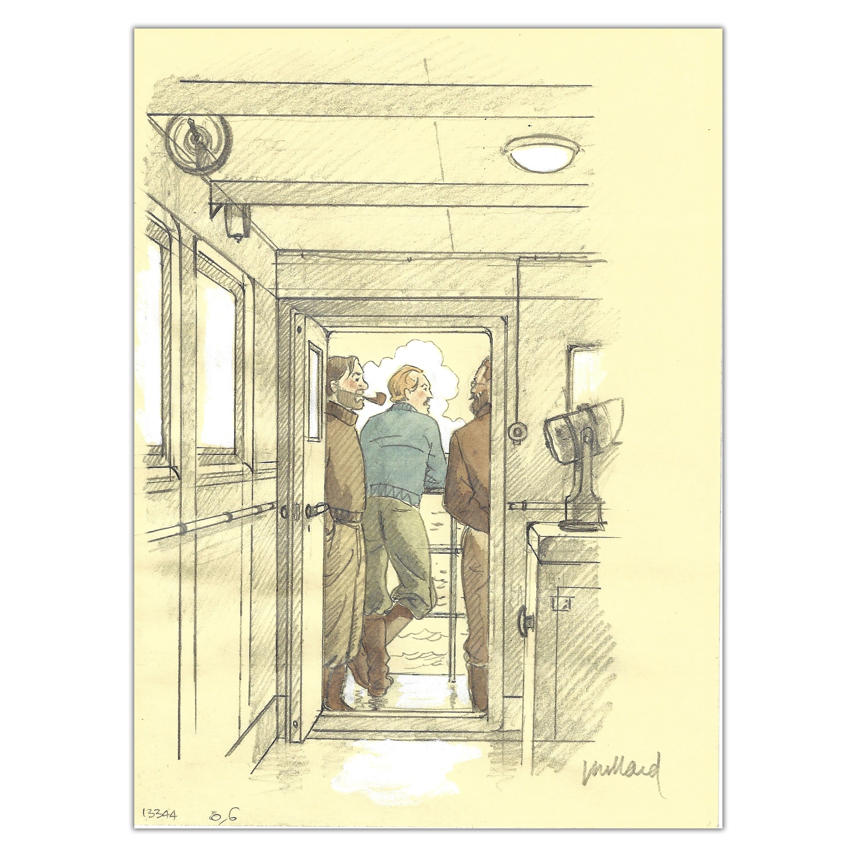 André Juillard - Blake et Mortimer - Illustration originale