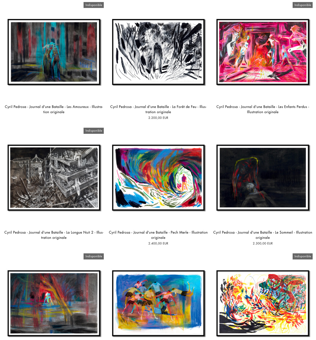 Exposition Cyril Pedrosa - Journal d'une Bataille