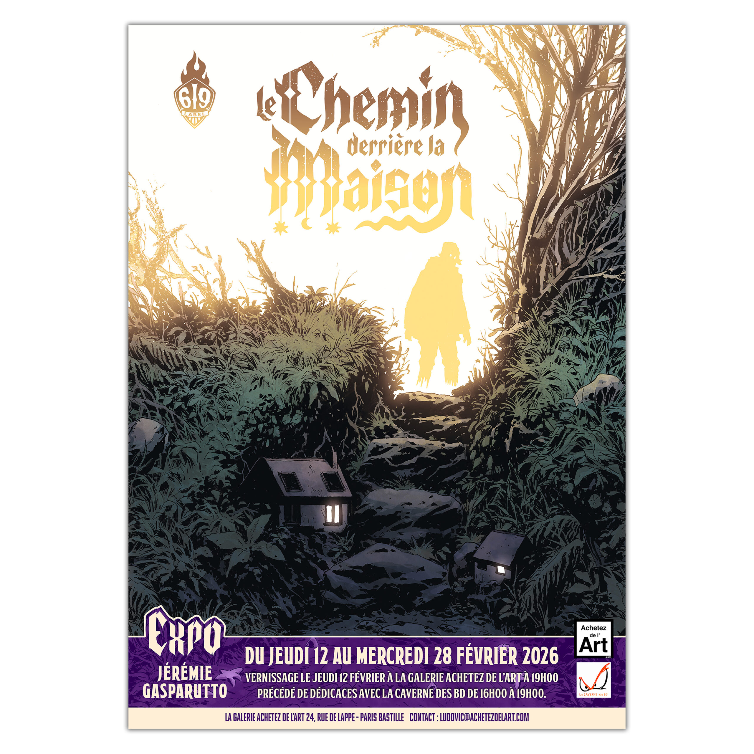 Exposition des planches originales du Chemin Derrière la Maison de Jérémie Gasparutto (Cable 619)