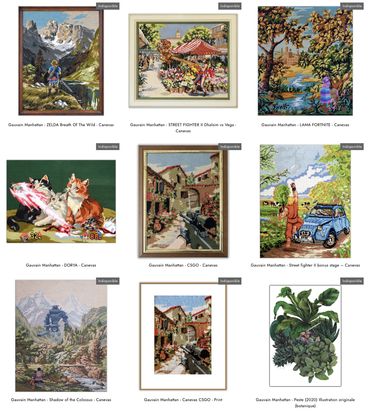 Gauvain Manhattan - Canevas, illustrations et planches de Peste
