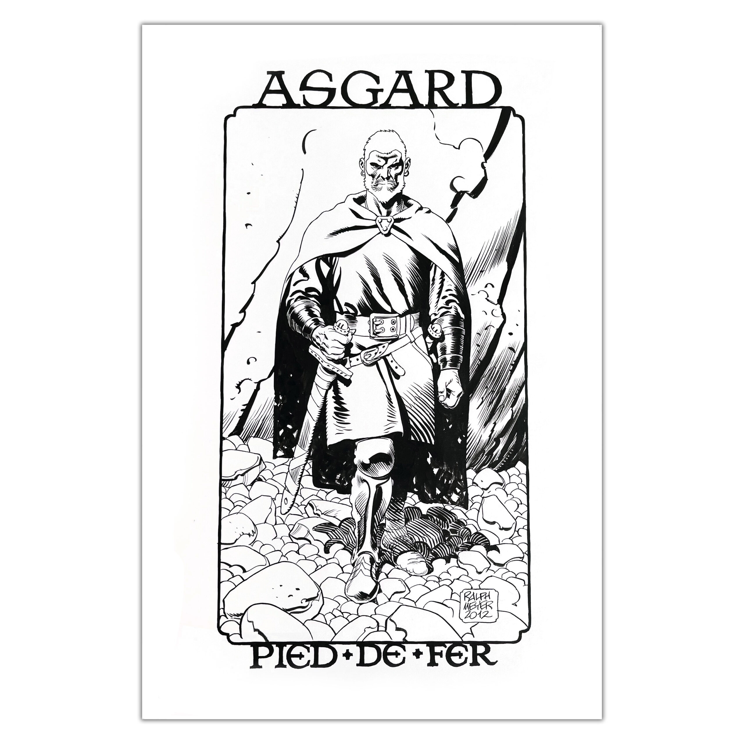 Ralph Meyer - Asgard - Illustration originale