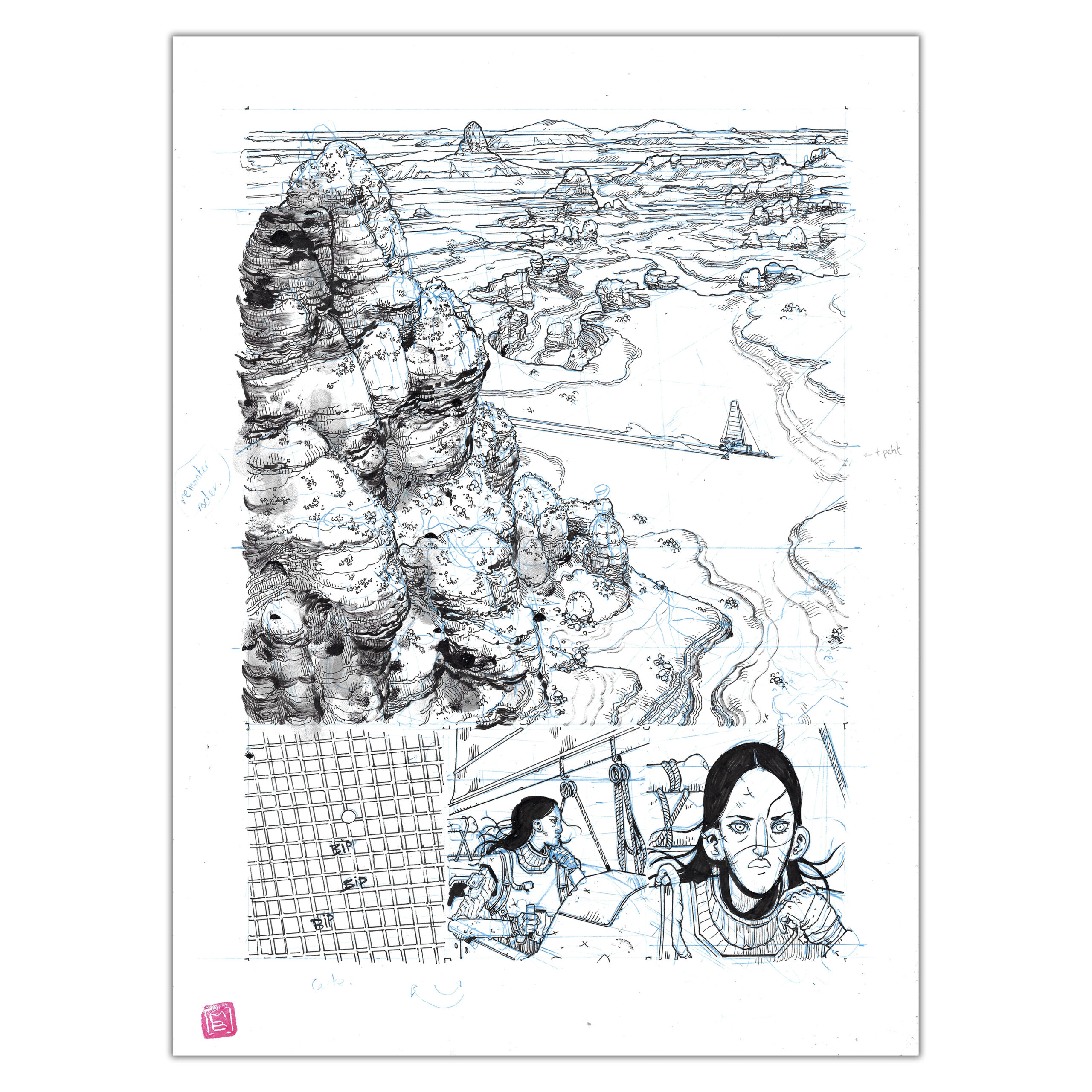Silent Jenny - Planche originale 12 de Mathieu Bablet