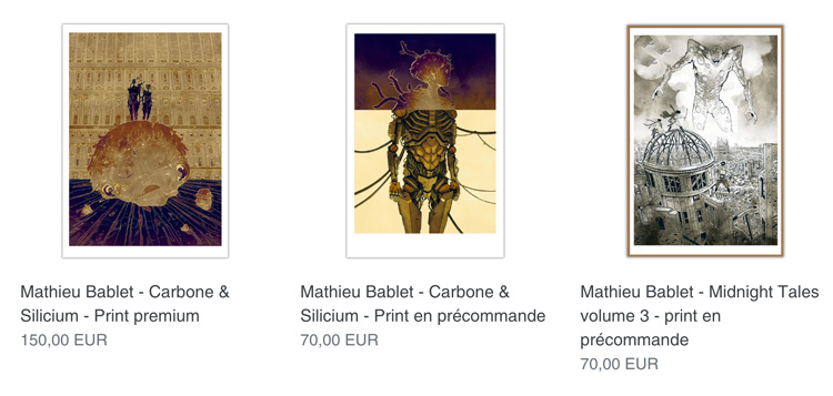 Mathieu Bablet - Prints et planches originales Carbone & Silicium