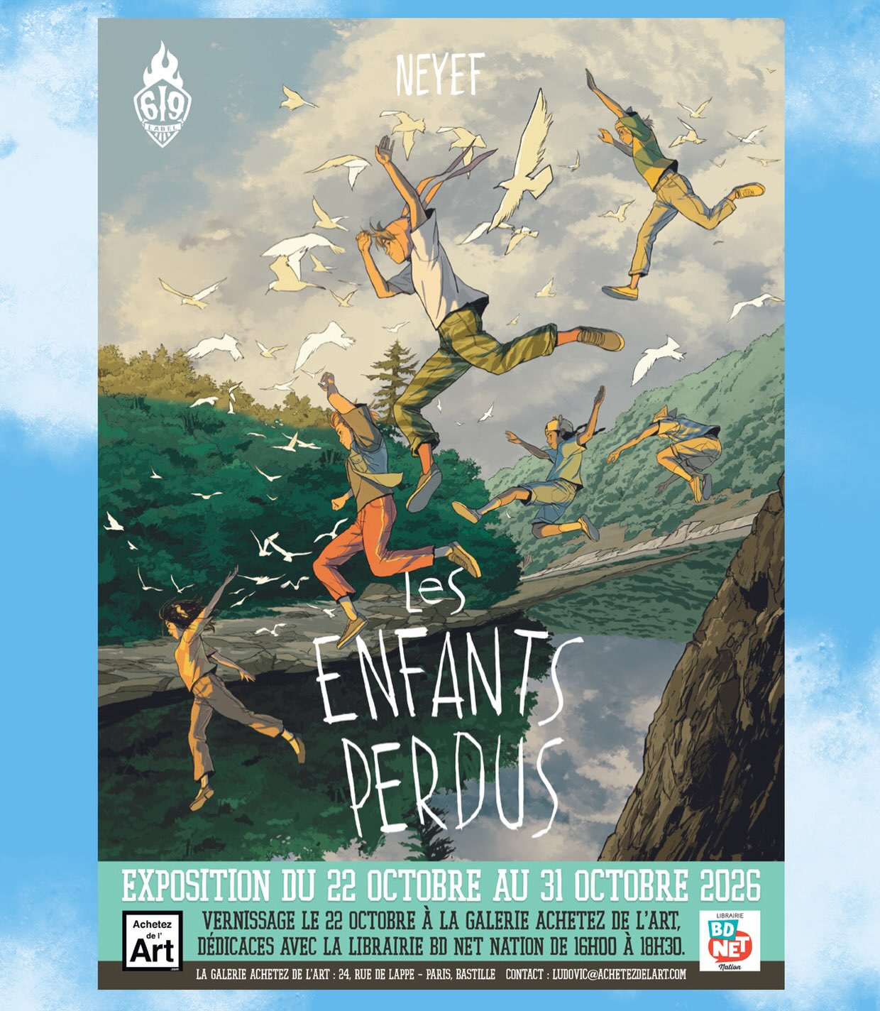Neyef - Les Enfants Perdus - Affiche de l'exposition