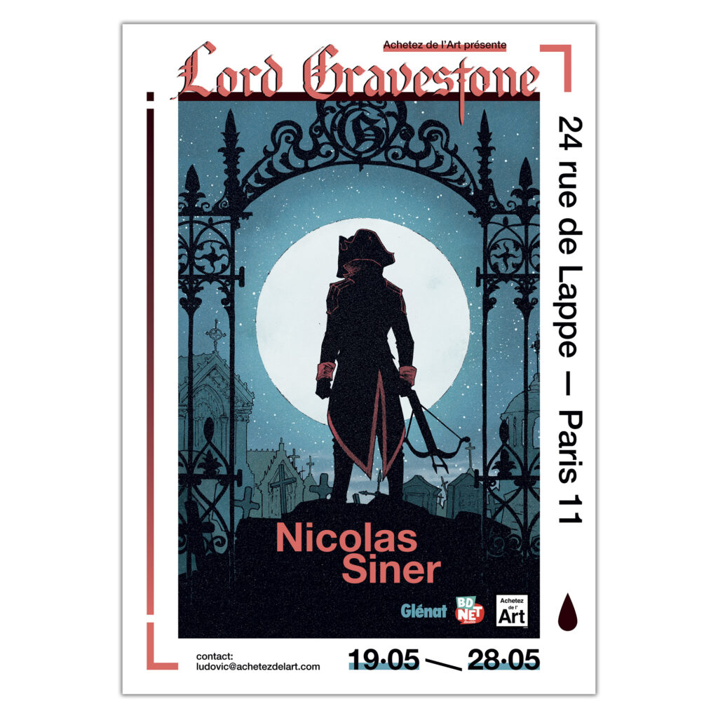 Nicolas Siner - Affiche de l'exposition Lord Gravestone