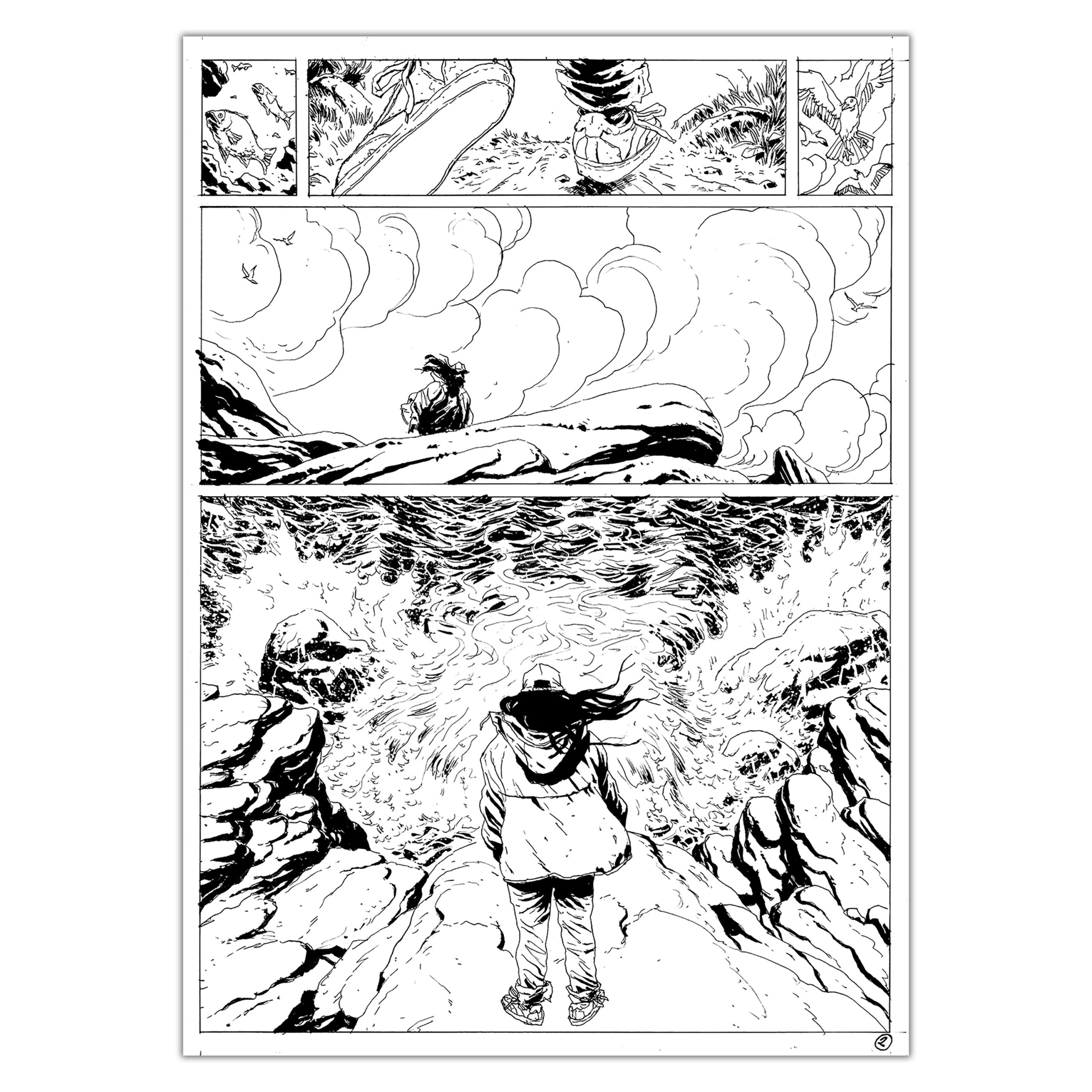 Planche originale 68 du Chemin Derrière la Maison de Jérémie Gasparutto (Label 619)