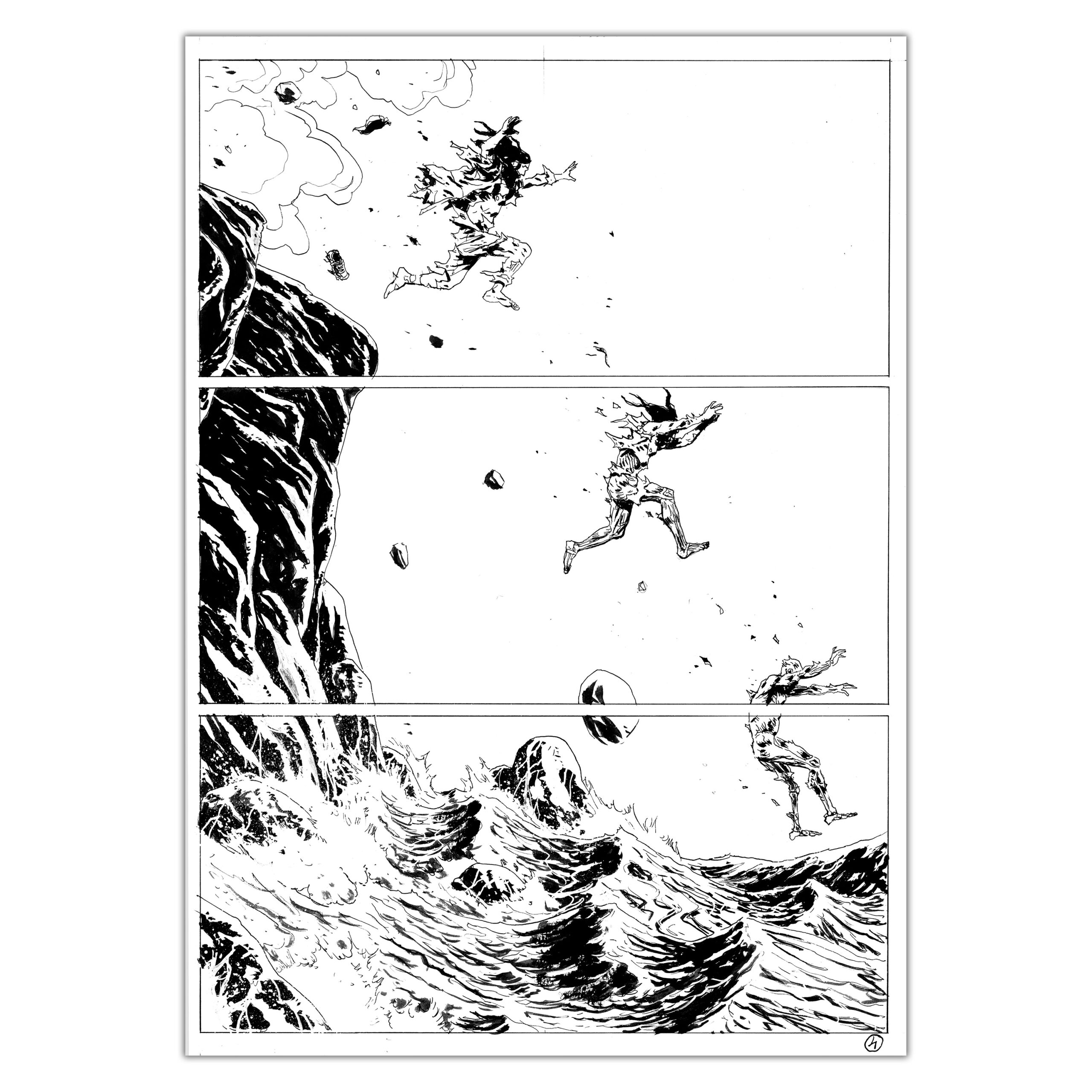 Planche originale 70 du Chemin Derrière la Maison de Jérémie Gasparutto (Label 619)