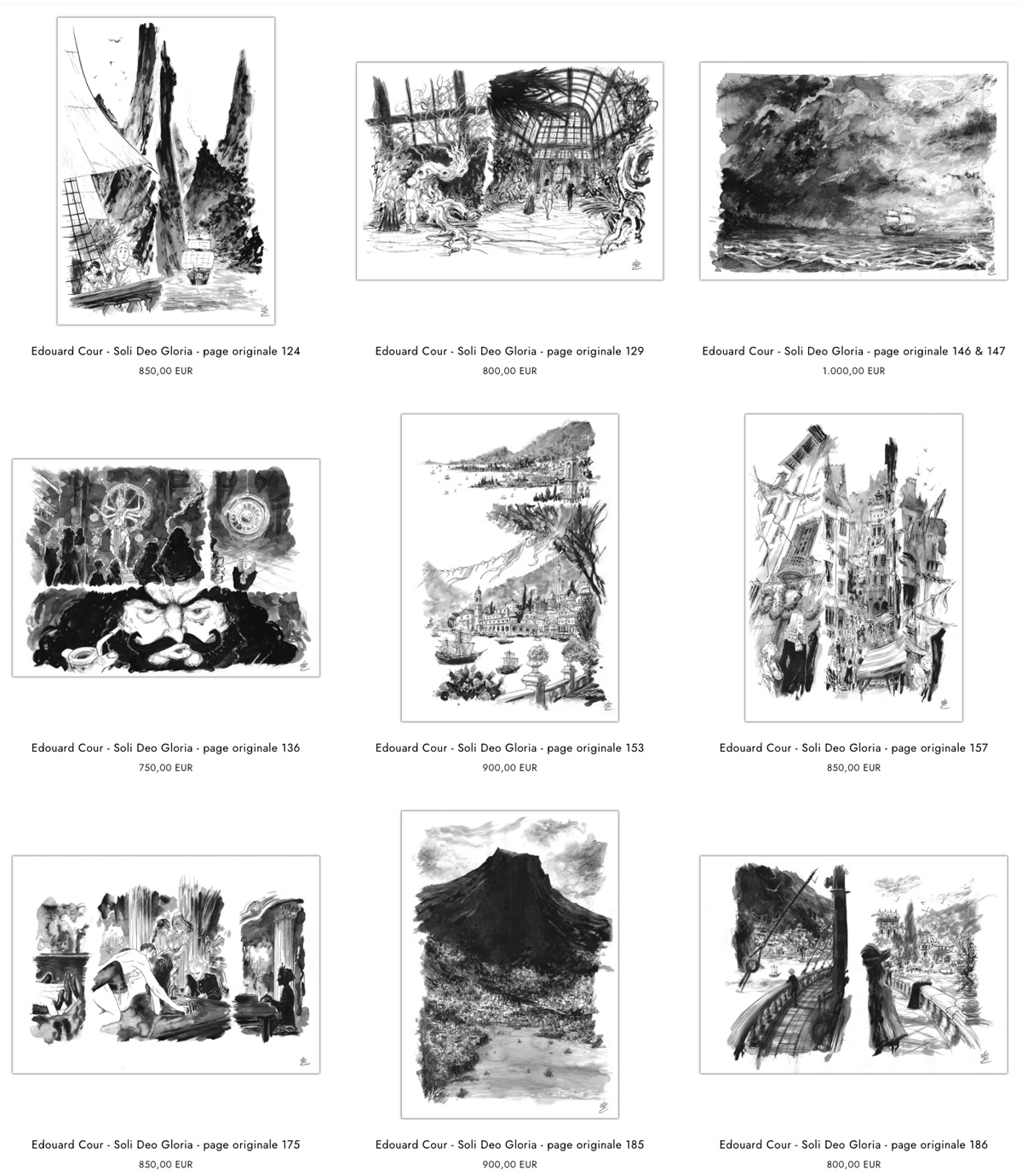 Edouard Cour - Soli Deo Gloria - Planches originales
