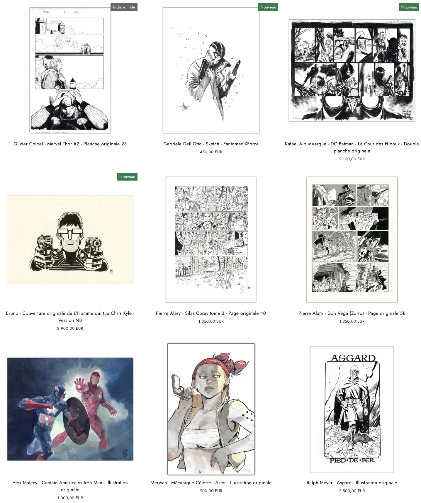 Ventes collectionneurs BD