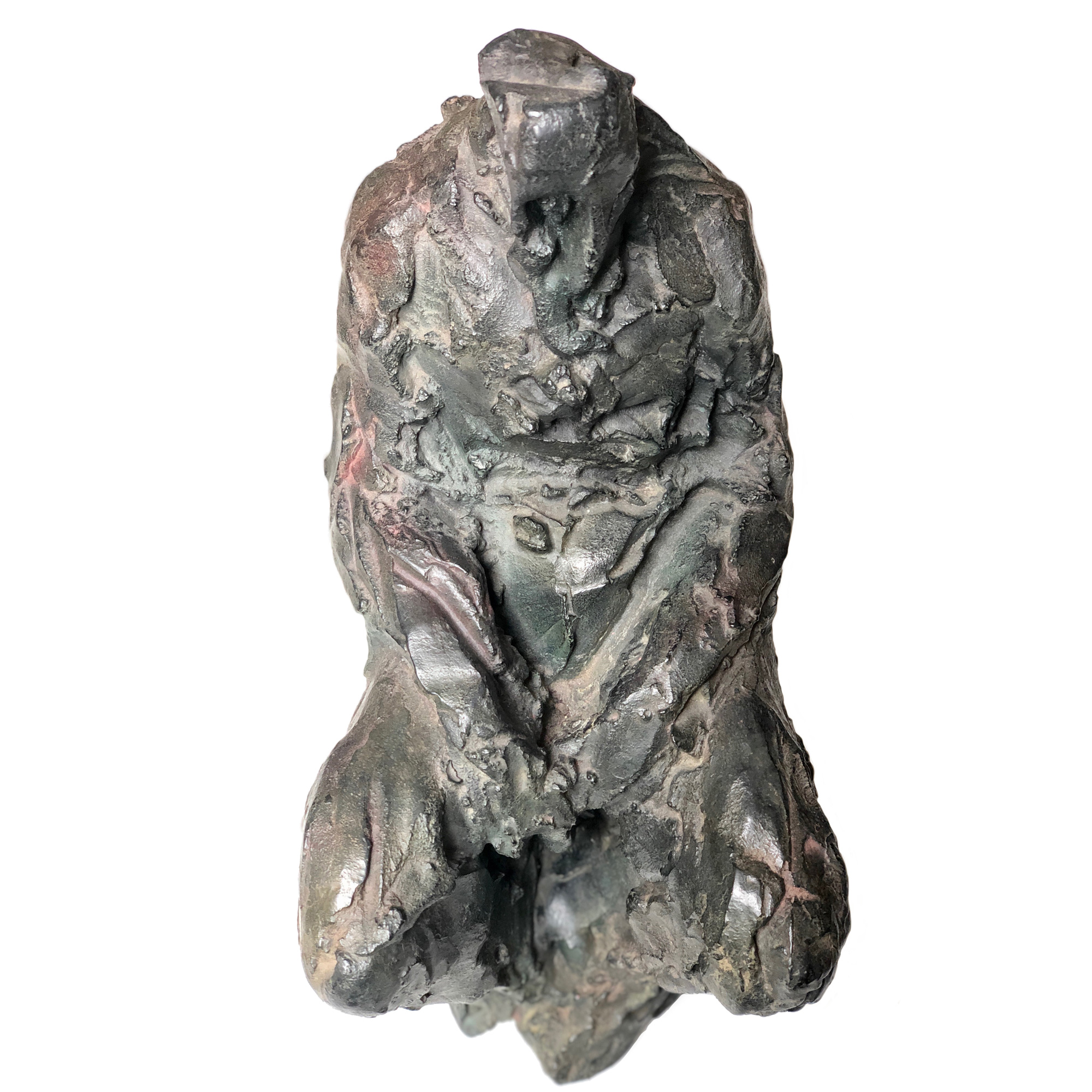Xavier Dambrine - L'Affalé, sculpture en bronze
