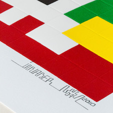 Invader : print Home Lego white